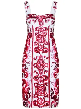 Dolce & Gabbana: Платье с принтом 