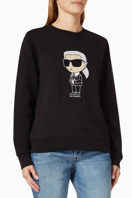 Karl Lagerfeld: Хлопковый свитшот Ikonik