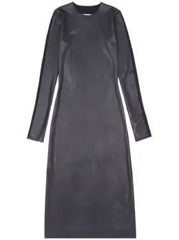 MM6 Maison Margiela: Кожаное платье 