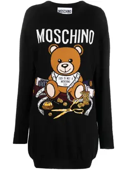 Moschino: Трикотажное платье 