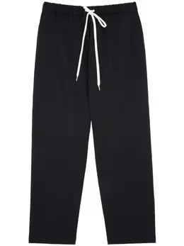 MM6 Maison Margiela: Чёрные брюки 
