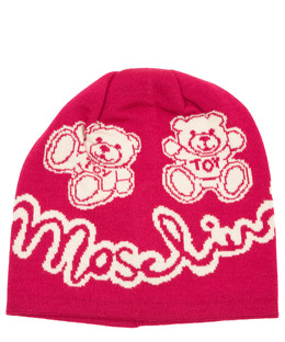 Moschino: Розовая шапка  Teddy Bear