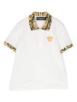 Versace Kids: Белое поло 