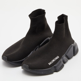 Balenciaga: Чёрные кроссовки Speed Trainer