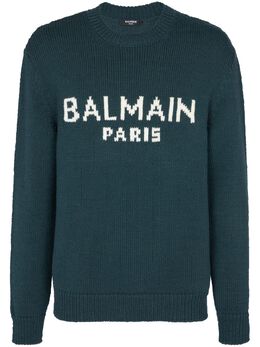 Balmain: Свитер с принтом 