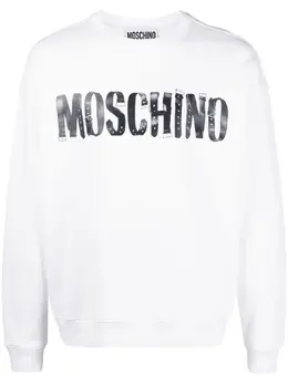 Moschino: Свитшот с принтом 