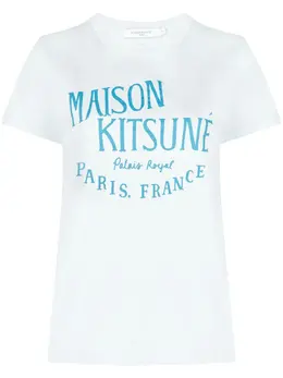 Maison Kitsuné: Футболка с принтом 