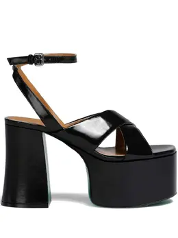 Marni: Чёрные сандалии 
