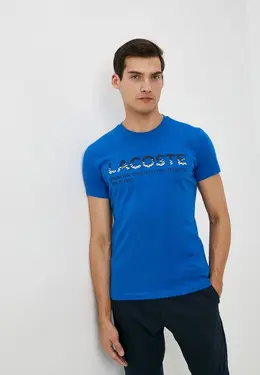 Lacoste: Синяя футболка 