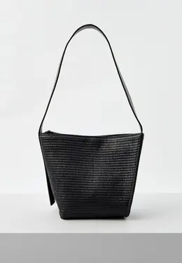 Trussardi: Чёрная сумка 