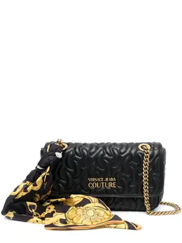 Versace Jeans Couture: Чёрная сумка через плечо 