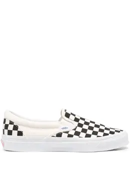 Vans: Белые кроссовки Classic Slip On