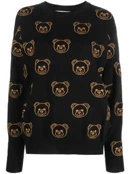 Moschino: Трикотажный свитер Teddy Bear