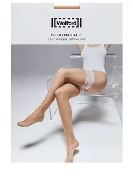 WOLFORD: Прозрачные чулки 
