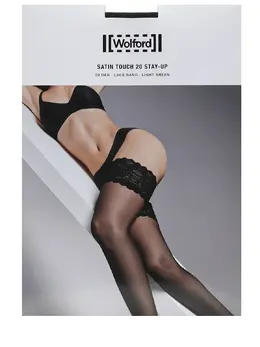 WOLFORD: Чёрные чулки 