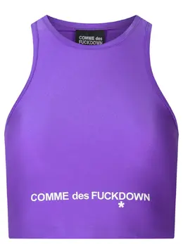 COMME DES FUCKDOWN: Фиолетовый топ 