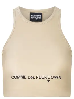 COMME DES FUCKDOWN: Бежевый топ 