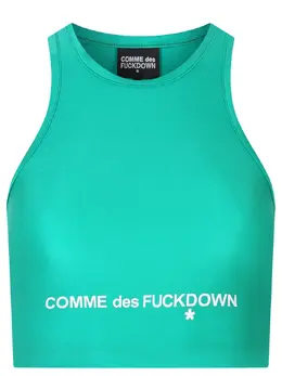 COMME DES FUCKDOWN: Зелёный топ 