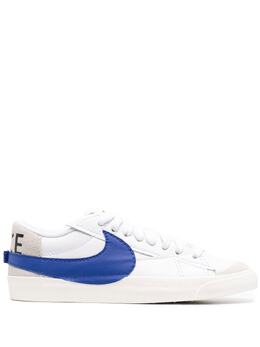 Nike: Белые кроссовки Blazer Low