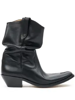 Maison Margiela: Чёрные ботинки  Slouchy