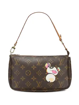 Louis Vuitton: Коричневый клатч Pochette Accessoires