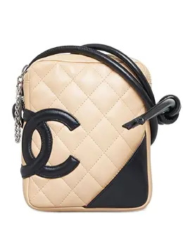 CHANEL Pre-Owned: Бежевая сумка через плечо