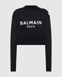 Balmain: Чёрный свитшот 