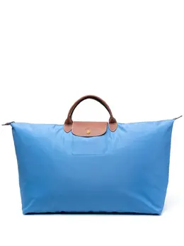 Longchamp: Голубая сумка Le Pliage Original