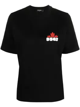 Dsquared2: Чёрная футболка  DSQ2