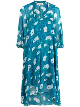 DVF Diane von Furstenberg: Платье с принтом 