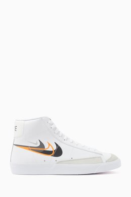 Nike: Белые кроссовки Blazer Mid 77