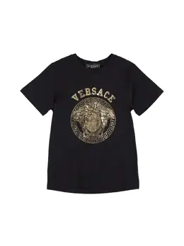 VERSACE: Футболка с принтом