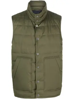 Kiton: Зелёный жилет 