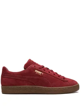 PUMA: Тёмные кроссовки  Suede