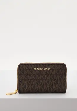 Michael Michael Kors: Коричневый кошелёк 