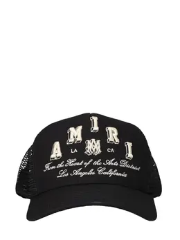 AMIRI: Чёрная шляпа Trucker