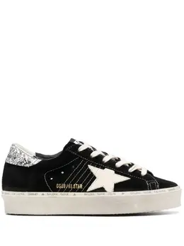 Golden Goose: Чёрные кроссовки  Hi Star