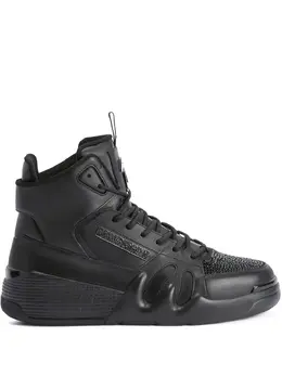 Giuseppe Zanotti: Чёрные кроссовки  Talon
