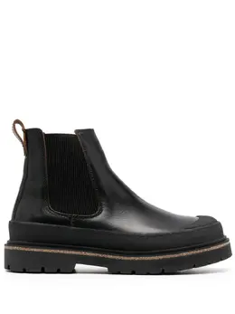 Birkenstock: Чёрные ботинки 