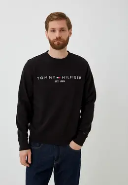 Tommy Hilfiger: Чёрный свитшот 