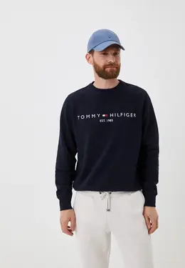 Tommy Hilfiger: Синий свитшот 