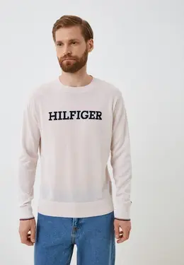 Tommy Hilfiger: Бежевый свитер 