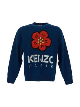 Kenzo: Свитер World с цветочным принтом