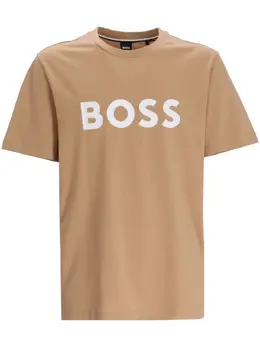 BOSS: Футболка с принтом 