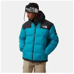 The North Face: Голубой пуховик 