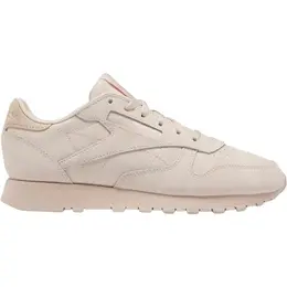 Reebok: Бежевые кроссовки Classic Leather