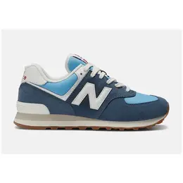 New Balance: Голубые кроссовки  574