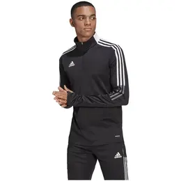 adidas: Чёрный свитшот 