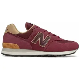 New Balance: Бордовые кроссовки  574