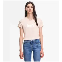 Levi's: Бежевая футболка  The Perfect Tee